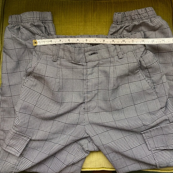 Gingham patterned joggers - Picture 6 of 8